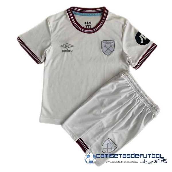 umbro Segunda Conjunto De Niños West Ham United  Equipación 2023 2024 Blanco